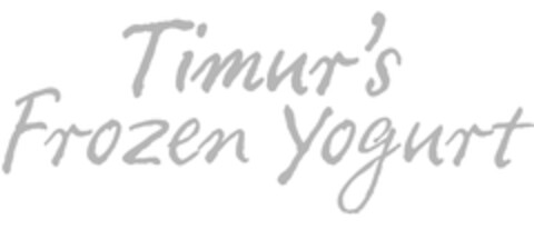 Timur's Frozen Yogurt Logo (EUIPO, 17.09.2013)