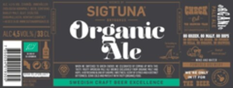 Sigtuna Organic Ale Logo (EUIPO, 05/20/2014)