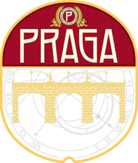 P PRAGA Praga Premuim Pils Authentic Czech Beer Imported Logo (EUIPO, 04/13/2016)