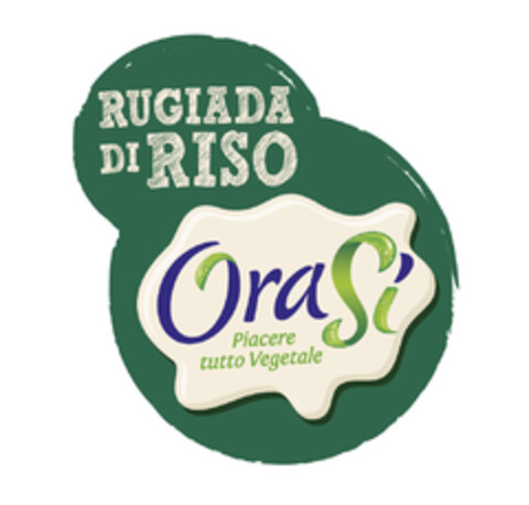 RUGIADA DI RISO ORASI PIACERE TUTTO VEGETALE Logo (EUIPO, 06/13/2017)
