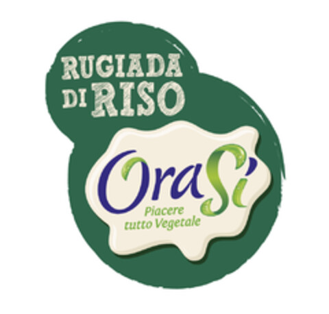 RUGIADA DI RISO ORASI PIACERE TUTTO VEGETALE Logo (EUIPO, 13.06.2017)