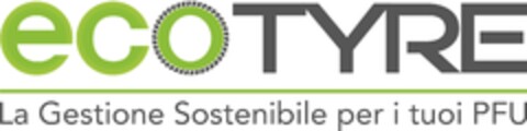 ecoTYRE La Gestione Sostenibile per i tuoi PFU Logo (EUIPO, 11/26/2019)