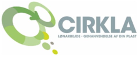 CIRKLA LØNARBEJDE - GENANVENDELSE AF DIN PLAST Logo (EUIPO, 02/01/2023)