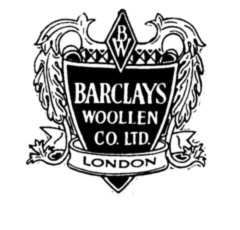 BW BARCLAYS WOOLLEN CO. LTD. LONDON Logo (EUIPO, 10.09.1997)