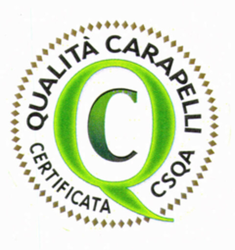QC QUALITÀ CARAPELLI CERTIFICATA CSQA Logo (EUIPO, 10.10.2001)