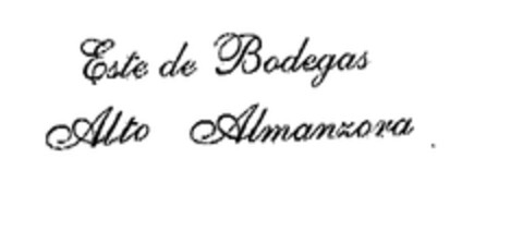 ESTE DE BODEGAS ALTO ALMANZORA Logo (EUIPO, 30.04.2004)