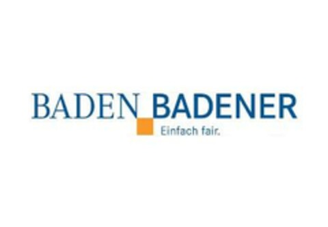 BADEN BADENER Einfach fair. Logo (EUIPO, 12/12/2007)