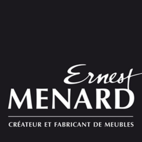 Ernest MENARD CRÉATEUR ET FABRICANT DE MEUBLES Logo (EUIPO, 11/12/2008)