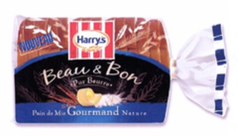 NOUVEAU - HARRY'S - BEAU & BON PUR BEURRE - PAIN DE GOURMAND NATURE Logo (EUIPO, 04.09.2009)