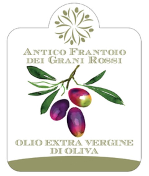 ANTICO FRANTOIO DEI GRANI ROSSI OLIO EXTRA VERGINE DI OLIVA Logo (EUIPO, 10.04.2012)