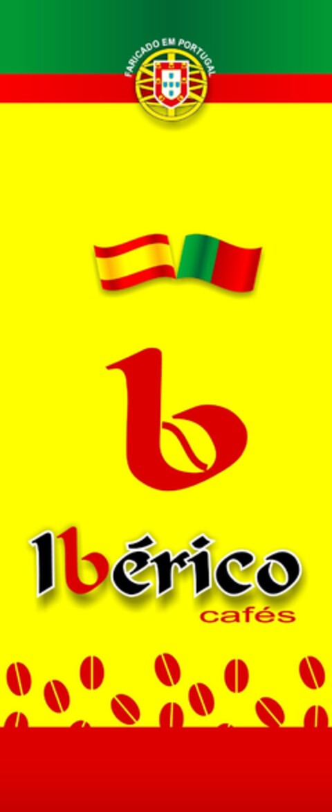 B IBÉRICO CAFÉS
Fabricado em Portugal Logo (EUIPO, 17.05.2012)