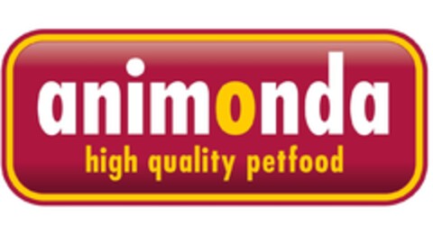 animonda high quality petfood Logo (EUIPO, 27.11.2012)