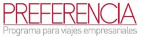 PREFERENCIA Programa para viajes empresariales Logo (EUIPO, 04/05/2013)