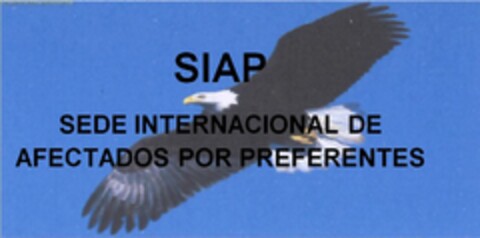 SIAP SEDE INTERNACIONAL DE AFECTADOS POR PREFERENTES Logo (EUIPO, 04/29/2014)