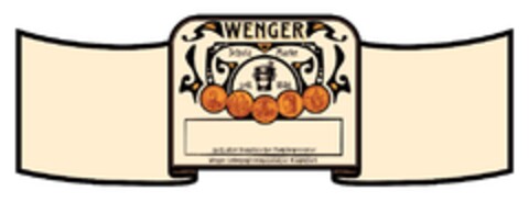 WENGER Schutz Marke seit 1886 nach alter französischer Familienrezeptur Wenger Lebensmittelmanufaktur Klagenfurt Logo (EUIPO, 09/25/2017)