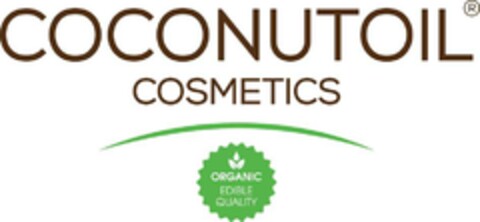 coconutoil cosmetics, organic, edible quality Logo (EUIPO, 09.10.2017)