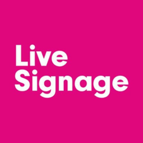 Live Signage Logo (EUIPO, 17.12.2021)