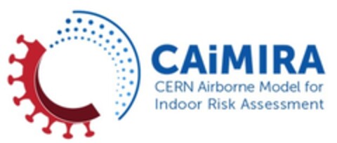 CAiMIRA CERN Airborne Model for Indoor Risk Assessment Logo (EUIPO, 18.08.2022)