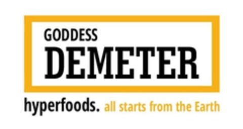 GODDESS DEMETER hyperfoods. all starts from the Earth Logo (EUIPO, 06/14/2024)