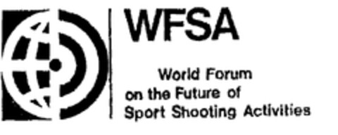 WFSA World Forum on the Future of Sport Shooting Activities Logo (EUIPO, 15.04.1999)