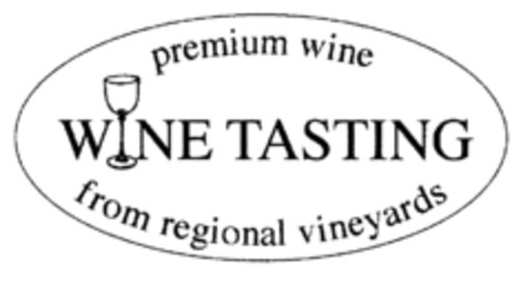 WINE TASTING premium wine from regional vineyards Logo (EUIPO, 02.10.2002)