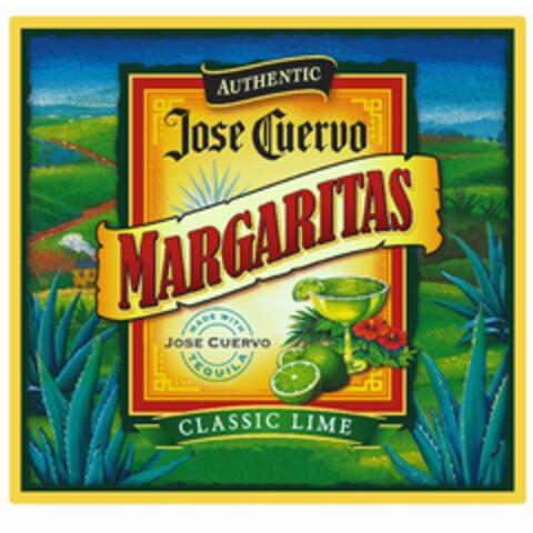 AUTHENTIC JOSE CUERVO MARGARITAS MADE WITH JOSE CUERVO TEQUILA CLASSIC LIME Logo (EUIPO, 02.07.2010)