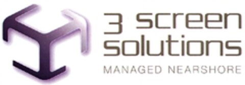 3 screen solutions 
managed  nearshore Logo (EUIPO, 02.08.2010)