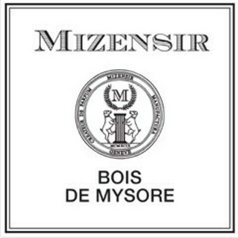 MIZENSIR BOIS DE MYSORE Logo (EUIPO, 18.05.2016)