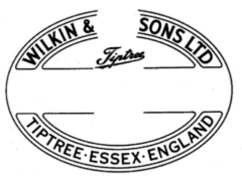 WILKIN & SONS LTD TIPTREE · ESSEX · ENGLAND Logo (EUIPO, 04/28/2017)