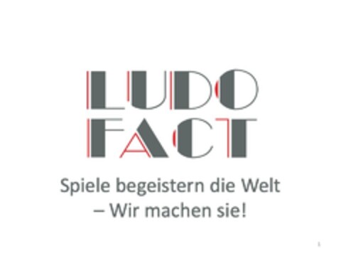 Ludo Fact Spiele begeistern die Welt - Wir machen Sie! Logo (EUIPO, 13.12.2019)