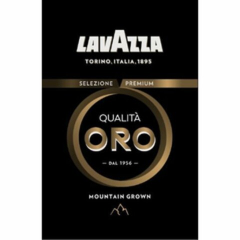 LAVAZZA TORINO, ITALIA, 1895 SELEZIONE PREMIUM QUALITÀ ORO DAL 1956 MOUNTAIN GROWN Logo (EUIPO, 31.01.2020)