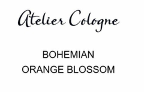 ATELIER COLOGNE BOHEMIAN ORANGE BLOSSOM Logo (EUIPO, 23.04.2021)