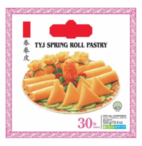 TYJ SPRING ROLL PASTRY Logo (EUIPO, 14.09.2021)