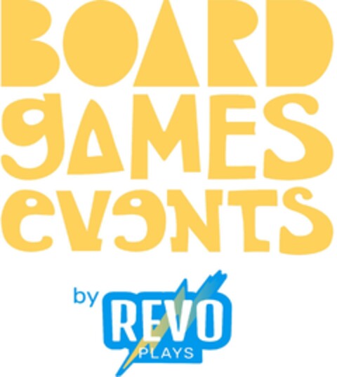 BOARD GAMES EVENTS by REVO PLAYS Logo (EUIPO, 19.04.2023)