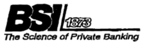 BSI 1873 The Science of Private Banking Logo (EUIPO, 03.02.2000)