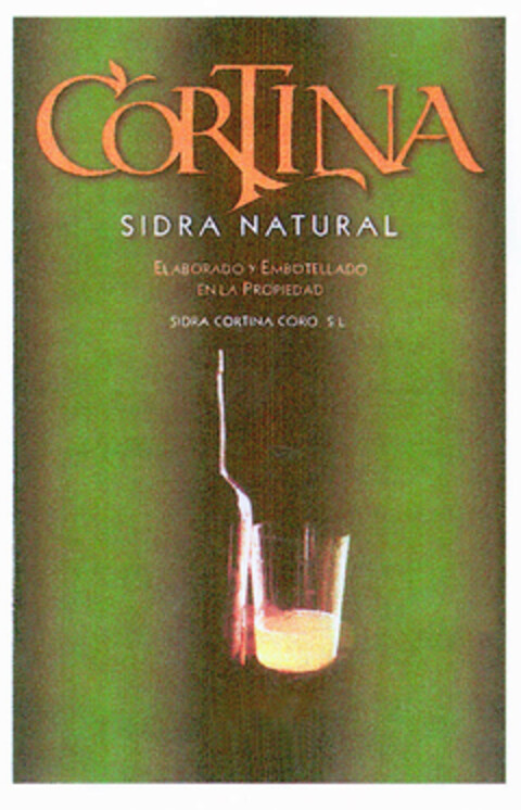 CORTINA SIDRA NATURAL Logo (EUIPO, 10.08.2000)