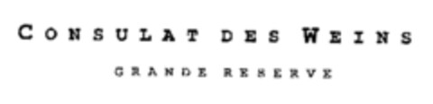 CONSULAT DES WEINS GRANDE RESERVE Logo (EUIPO, 23.10.2002)