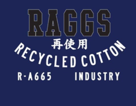 RAGGS 
RECYCLED COTTON
R-A665 INDUSTRY Logo (EUIPO, 02.08.2010)