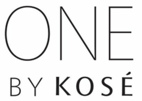 ONE BY KOSÉ Logo (EUIPO, 22.09.2014)