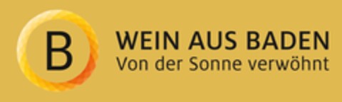 B WEIN AUS BADEN Von der Sonne verwöhnt Logo (EUIPO, 02/13/2019)