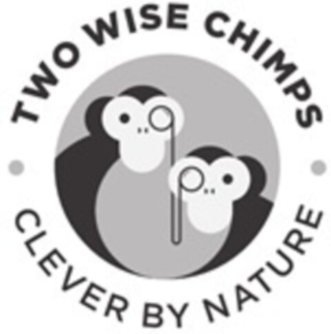 TWO WISE CHIMPS CLEVER BY NATURE Logo (EUIPO, 07/04/2019)