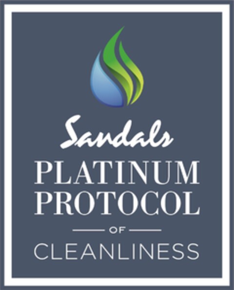 SANDALS PLATINUM PROTOCOL OF CLEANLINESS Logo (EUIPO, 11.05.2020)