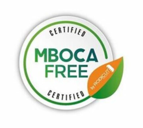 CERTIFIED MBOCA FREE CERTIFIED BY RODICUT Logo (EUIPO, 03.02.2021)