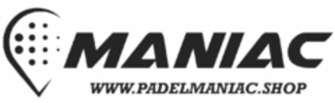 MANIAC  WWW.PADELMANIAC.SHOP Logo (EUIPO, 04/26/2022)