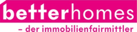 betterhomes - der immobilienfairmittler Logo (EUIPO, 24.10.2022)