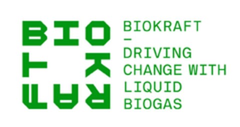 BIOKRAFT DRIVING CHANGE WITH LIQUID BIOGAS Logo (EUIPO, 24.03.2023)