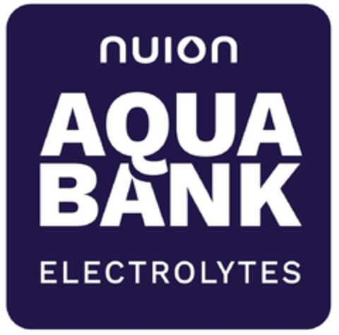 nuion AQUA BANK ELECTROLYTES Logo (EUIPO, 30.04.2024)