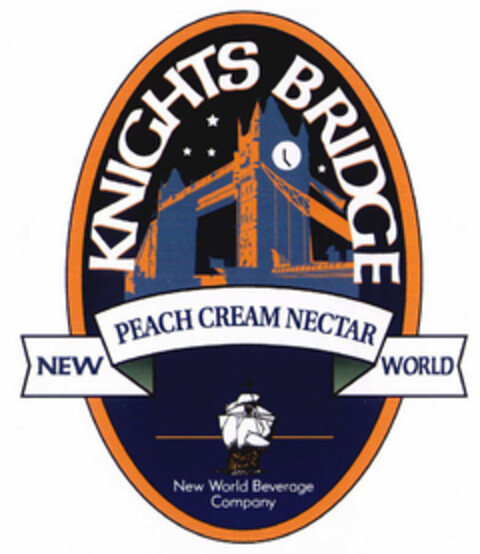 KNIGHTS BRIDGE NEW PEACH CREAM NECTAR WORLD Logo (EUIPO, 03.04.2001)