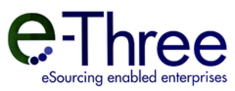 e-Three eSourcing enabled enterprises Logo (EUIPO, 11/09/2004)