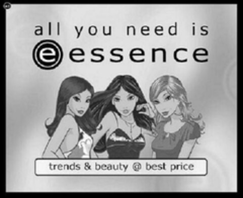 all you need is e essence trends & beauty @ best price Logo (EUIPO, 04/16/2007)